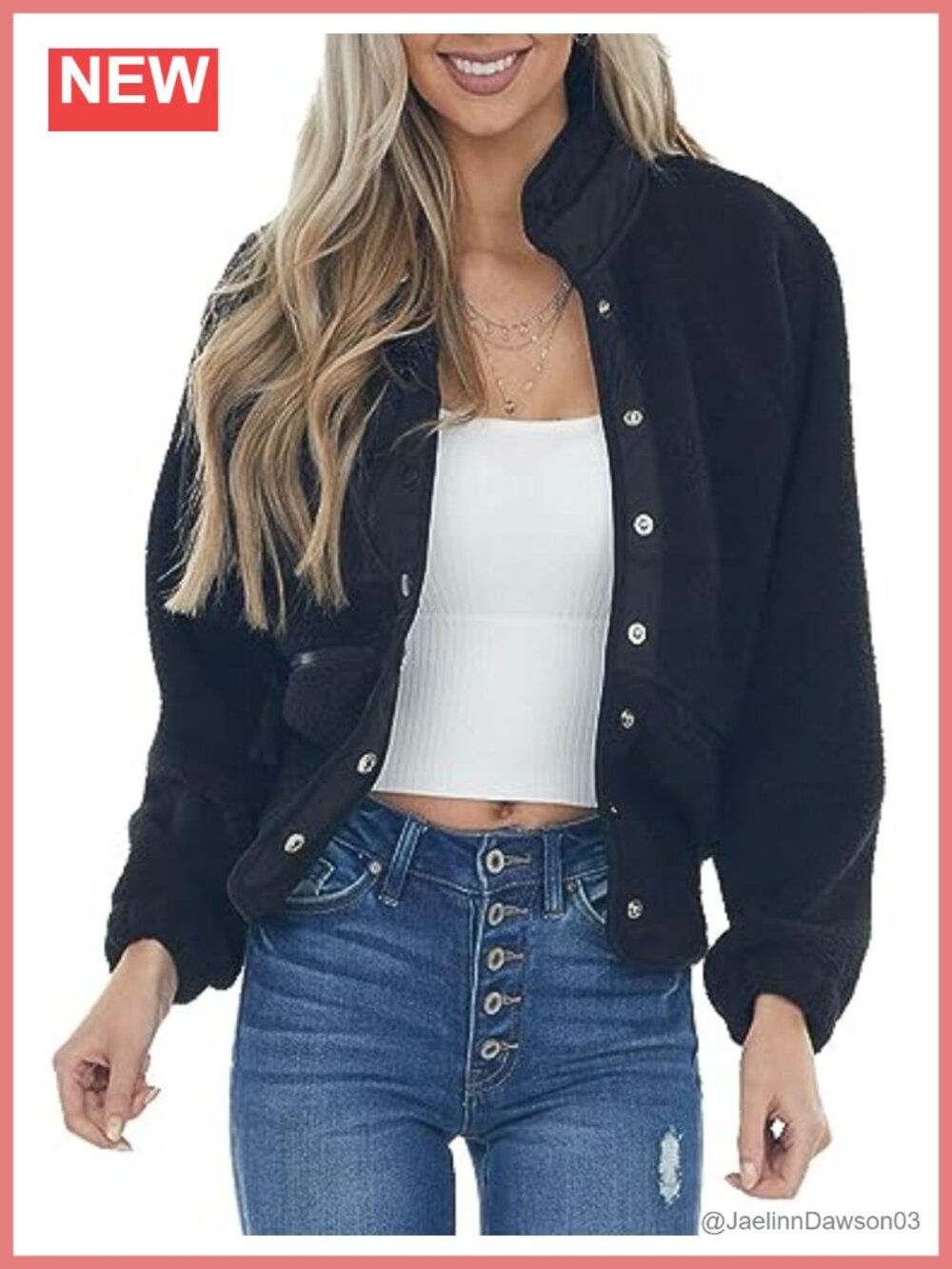Womens Faux Fur Fleece Winter Coat Lapel Long Sleeve Jacket
